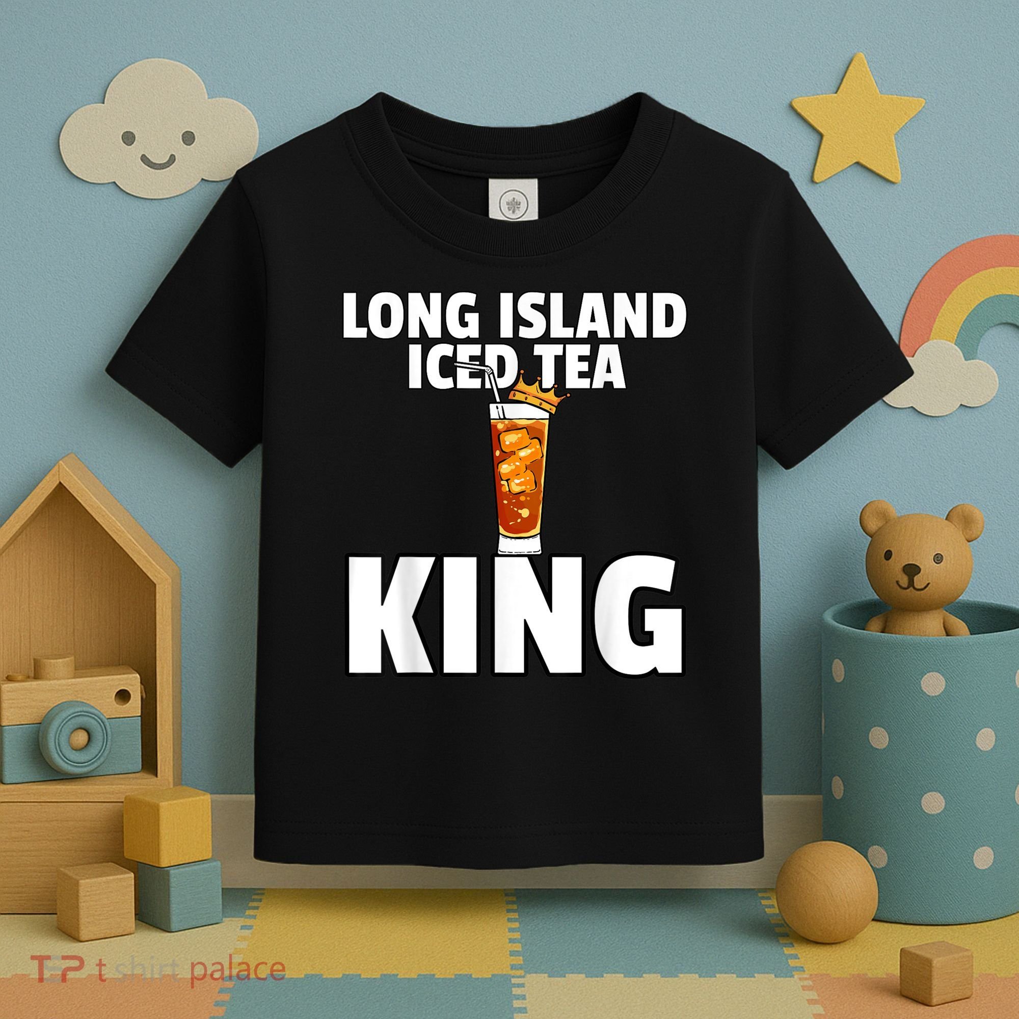 Mens Long Island Iced Tea For King Toddler T-Shirt