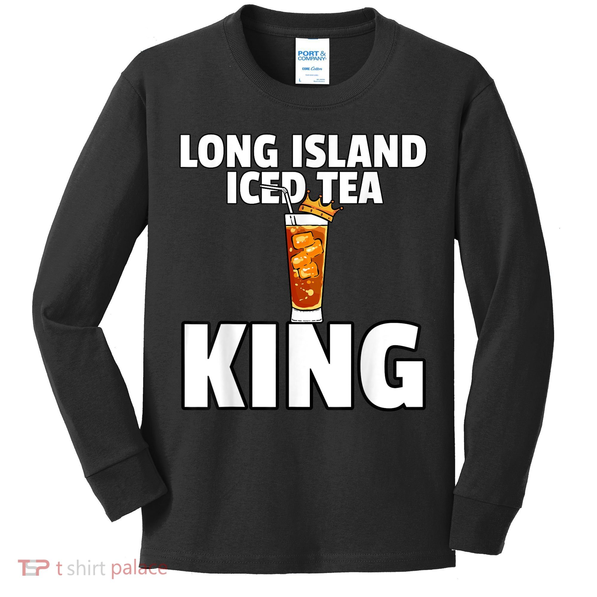 Mens Long Island Iced Tea For King Kids Long Sleeve Shirt