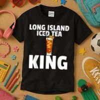 Mens Long Island Iced Tea For King Kids T-Shirt thumb 3