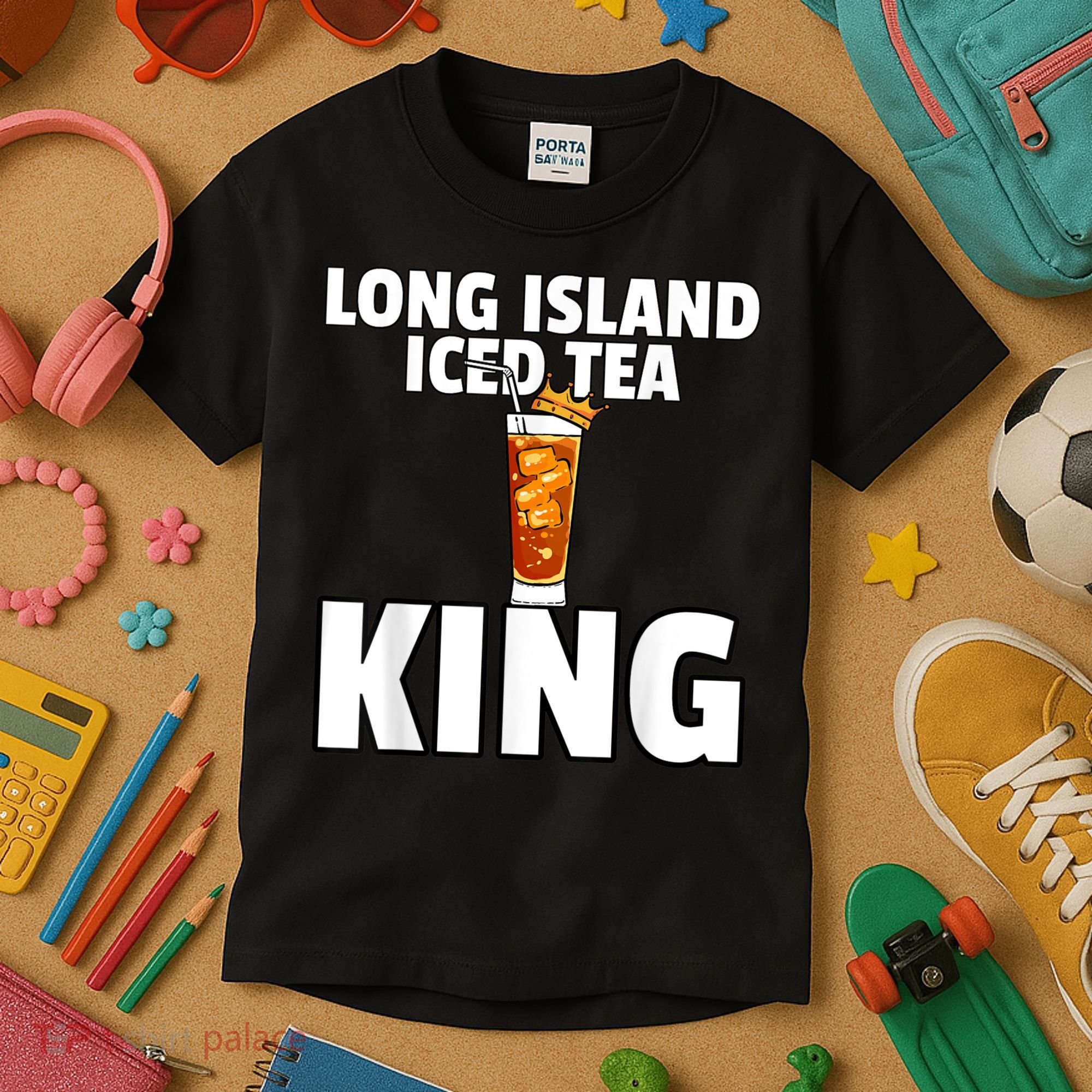 Mens Long Island Iced Tea For King Kids T-Shirt