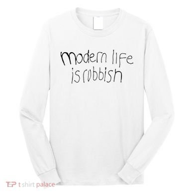 Modern Life Is Rubbish Vintage Long Sleeve Shirt