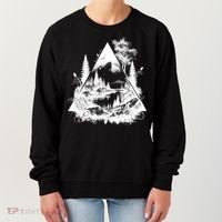 Mountain Landscape In A Triangle Women's Sweatshirt thumb 0