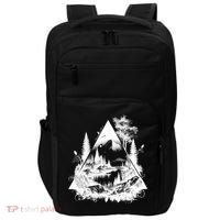 Mountain Landscape In A Triangle Impact Tech Backpack thumb 0