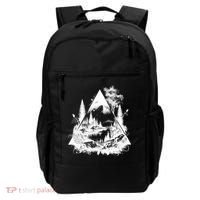 Mountain Landscape In A Triangle Backpack thumb 0