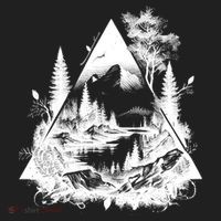 Mountain Landscape In A Triangle Beanie thumb 2