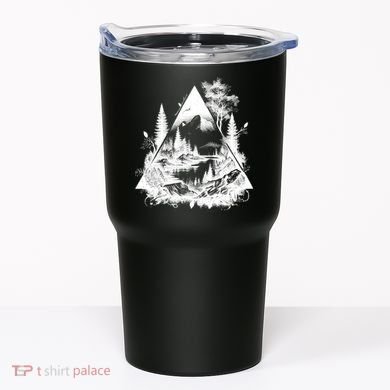 Mountain Landscape In A Triangle Tumbler