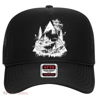 Mountain Landscape In A Triangle Hat