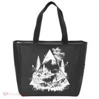 Mountain Landscape In A Triangle Tote Bag thumb 0