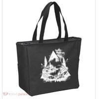 Mountain Landscape In A Triangle Tote Bag thumb 2