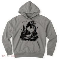 Mountain Landscape In A Triangle Hoodie thumb 0