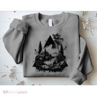 Mountain Landscape In A Triangle Sweatshirt thumb 2
