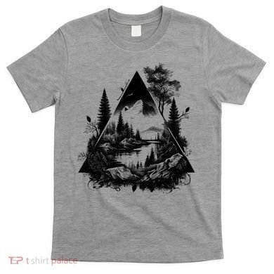 Mountain Landscape In A Triangle T-Shirt