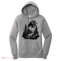 Mountain Landscape In A Triangle Women's Hoodie thumb 0