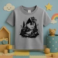 Mountain Landscape In A Triangle Toddler T-Shirt thumb 3