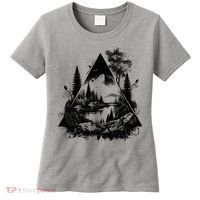 Mountain Landscape In A Triangle Women's T-Shirt thumb 0