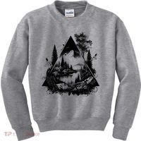 Mountain Landscape In A Triangle Kids Sweatshirt thumb 0