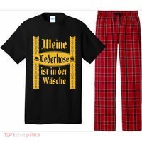 My Lederhosen Is In The Wash Funny Oktoberfest Costume Pajama Set thumb 0