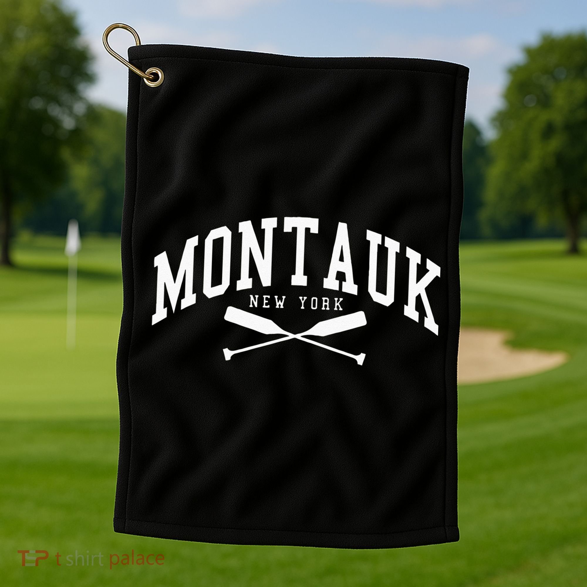 Montauk Long Island New York Collegiate Style Golf Towel