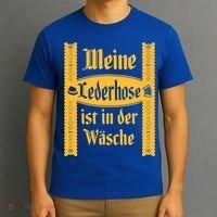 My Lederhosen Is In The Wash Funny Oktoberfest Costume T-Shirt thumb 3