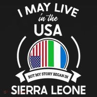 May Live In Usa But My Story Began In Sierra Leone Flag Gift Women's Hoodie thumb 2