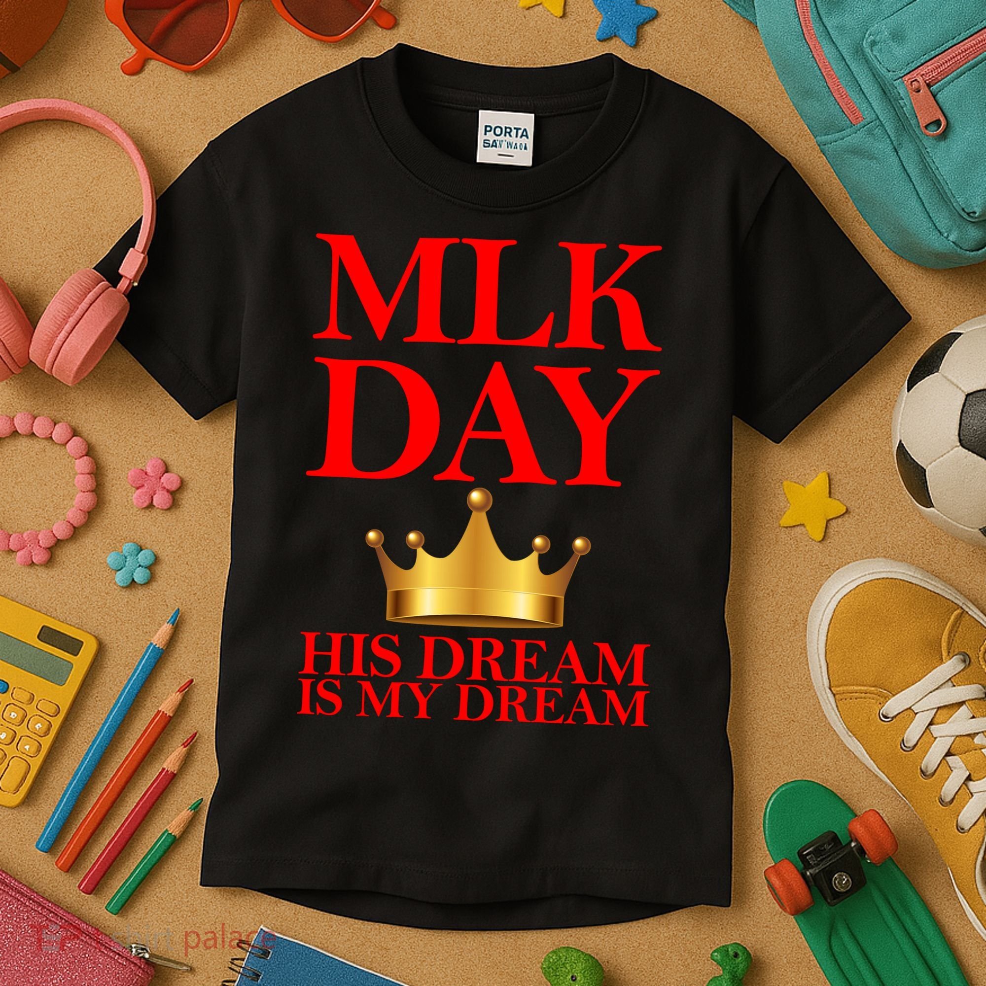 MLK Day His Dream Is My Dream Kids T-Shirt