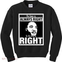 MLK Do What Is Right Martin Luther King Quote Kids Sweatshirt thumb 0