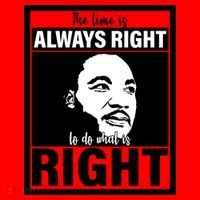 MLK Do What Is Right Martin Luther King Quote Santa Hat thumb 1