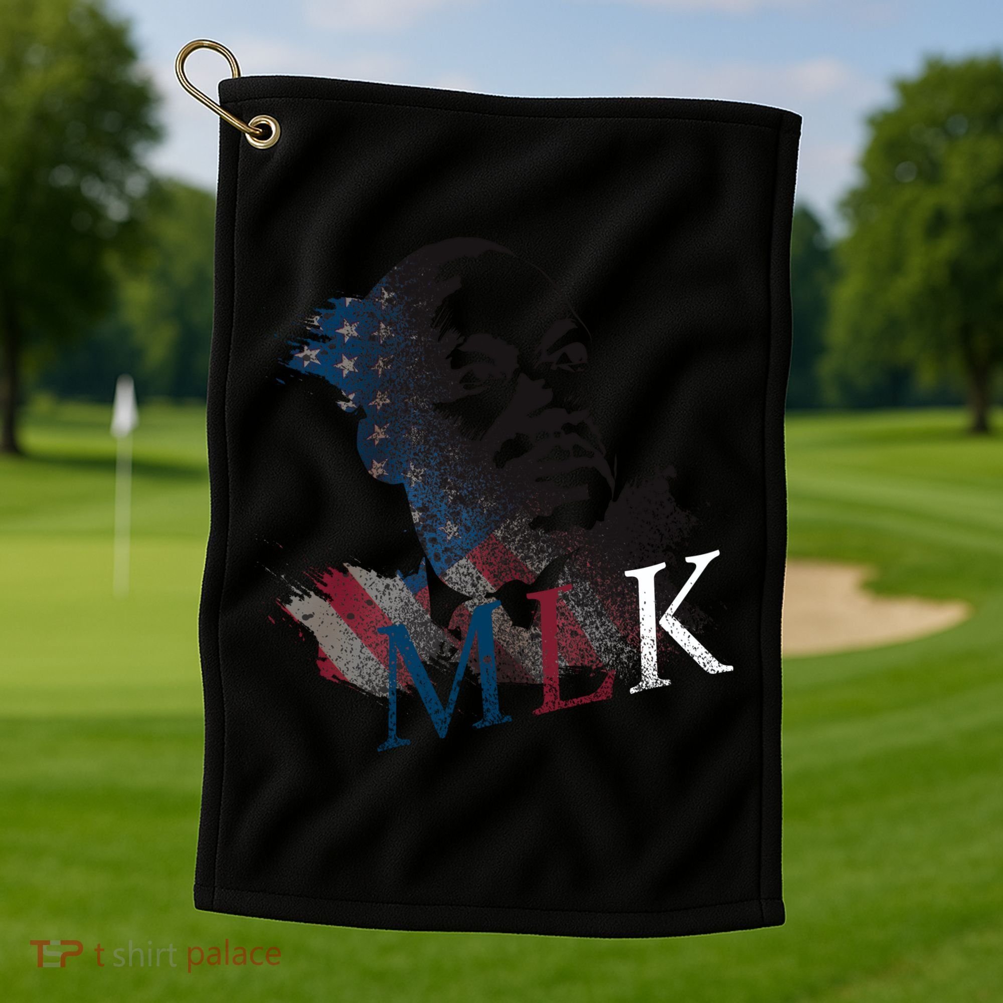 MLK Portrait Martin Luther KIng Jr.  Golf Towel