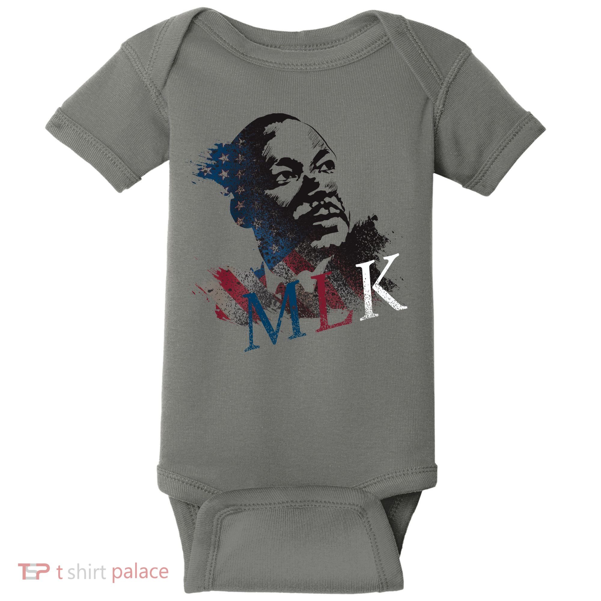 MLK Portrait Martin Luther KIng Jr.  Baby Bodysuit