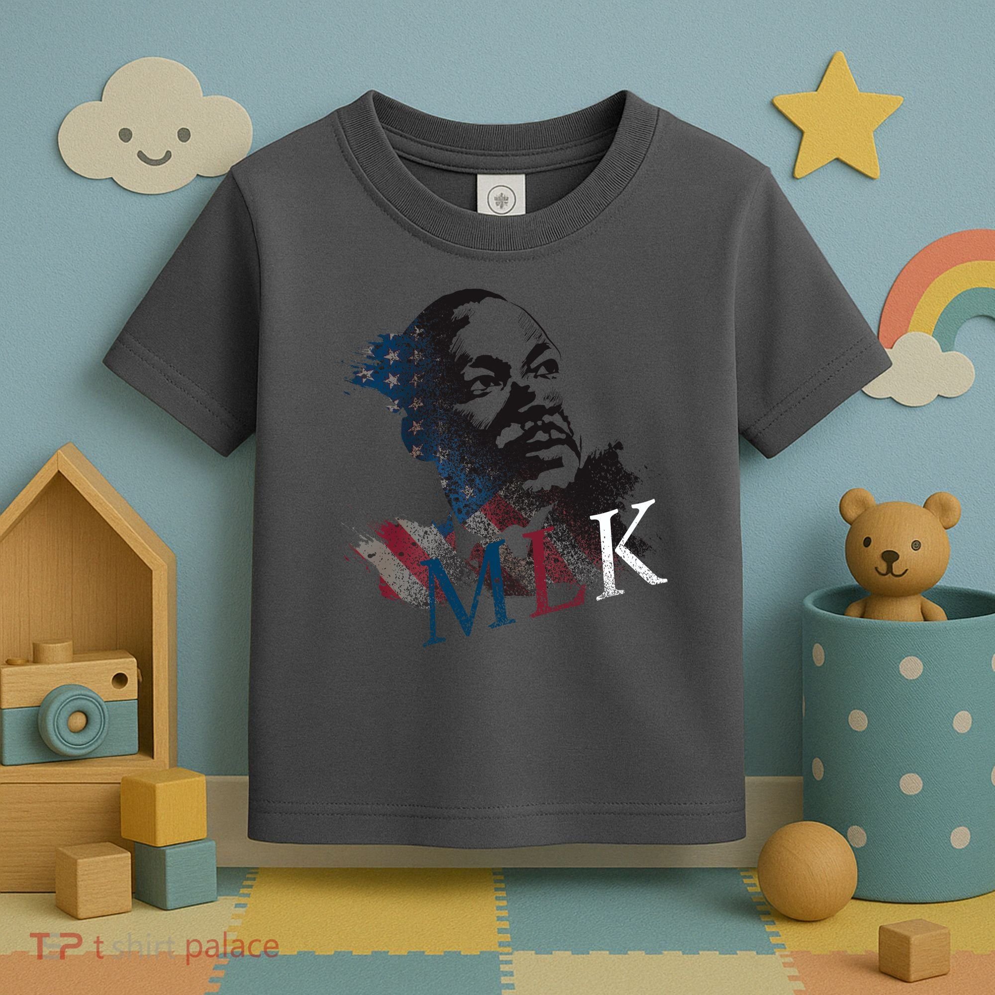 MLK Portrait Martin Luther KIng Jr.  Toddler T-Shirt