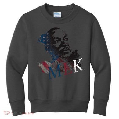 MLK Portrait Martin Luther KIng Jr.  Kids Sweatshirt