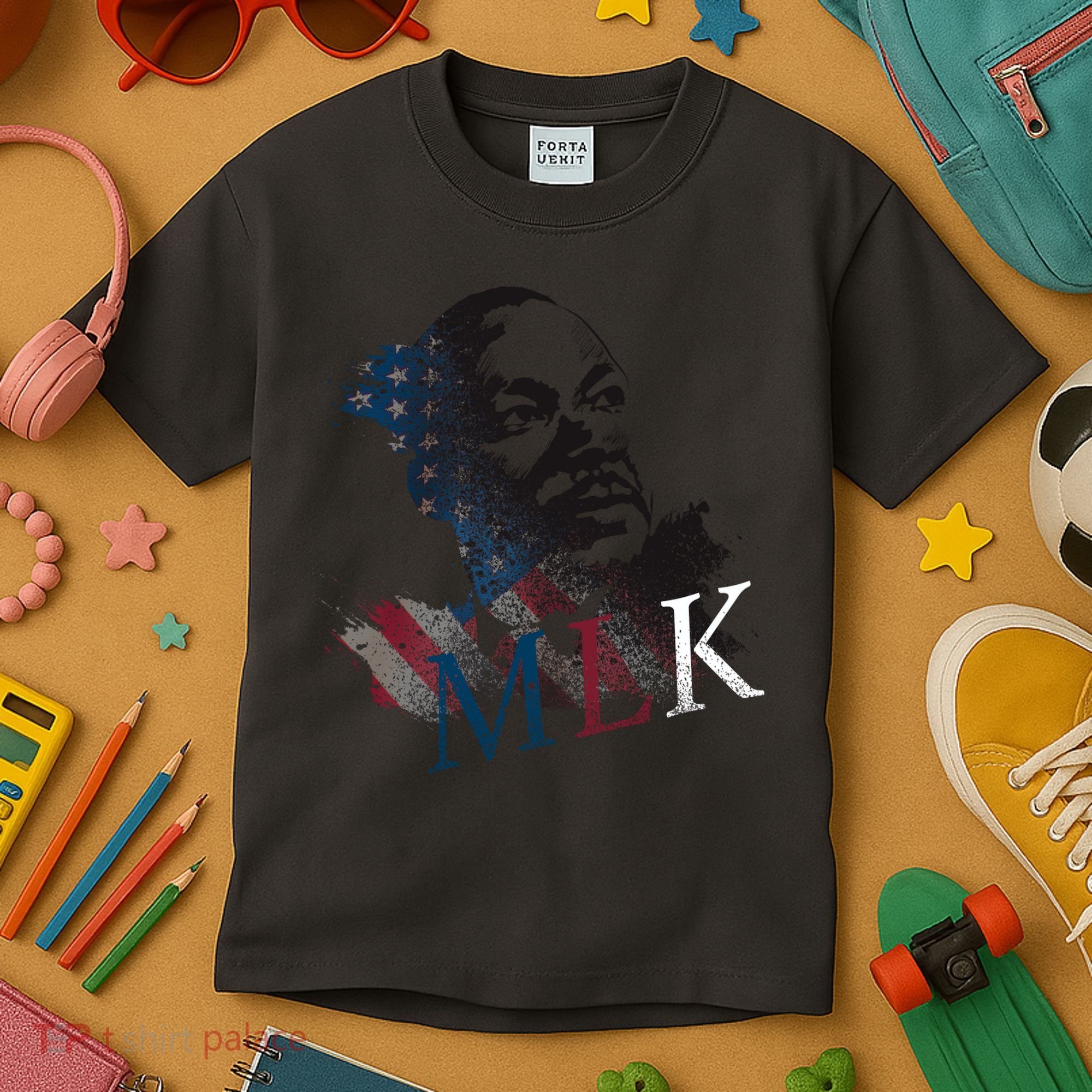 MLK Portrait Martin Luther KIng Jr.  Kids T-Shirt