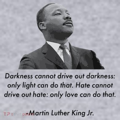 MLK Quote Martin Luther King Jr. Women's Racerback Cropped Tank