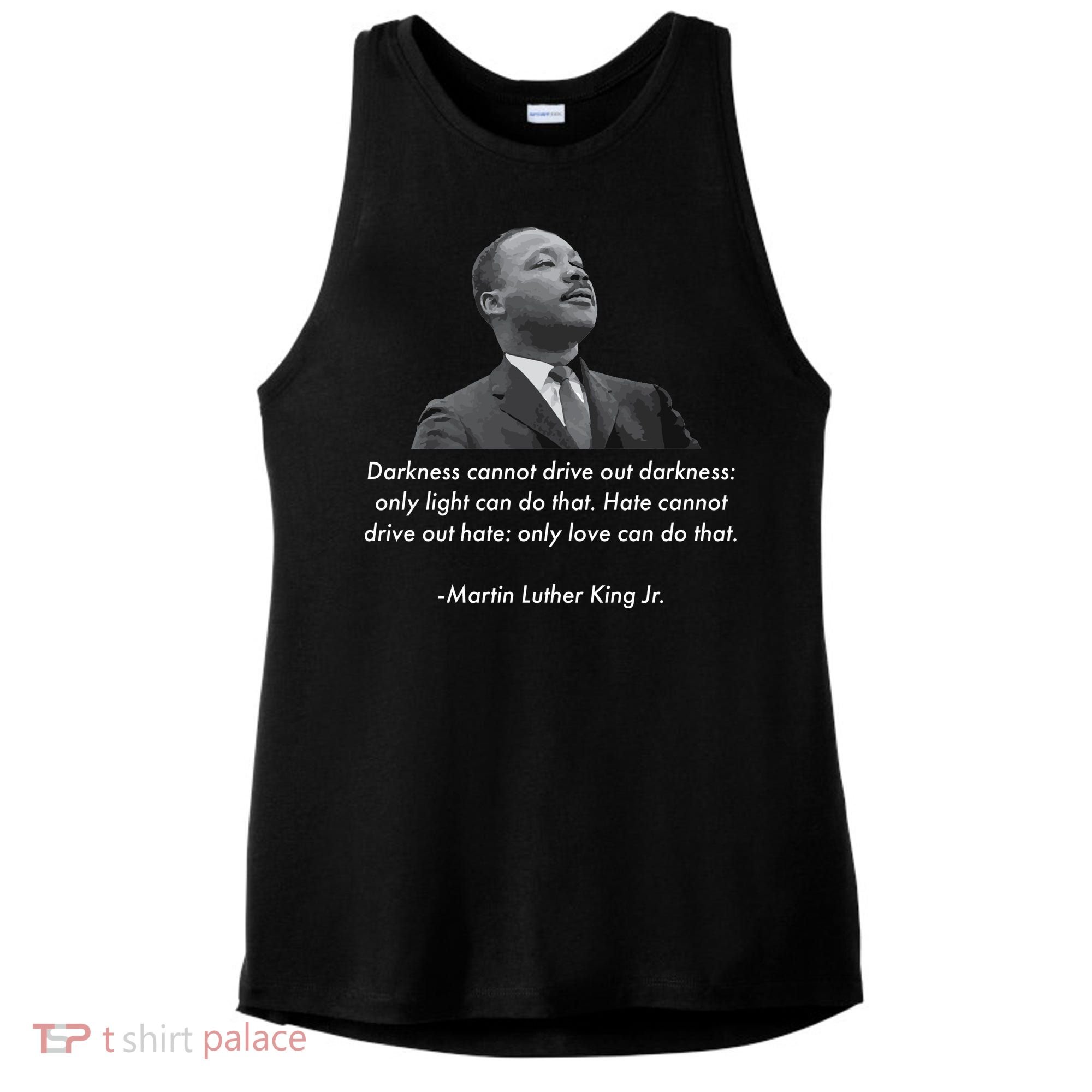 MLK Quote Martin Luther King Jr. Ladies PosiCharge Tri-Blend Wicking Tank