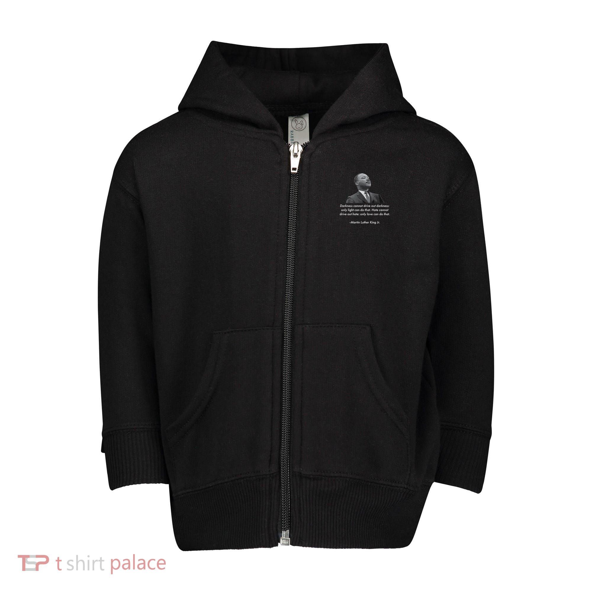MLK Quote Martin Luther King Jr. Toddler Zip Fleece Hoodie