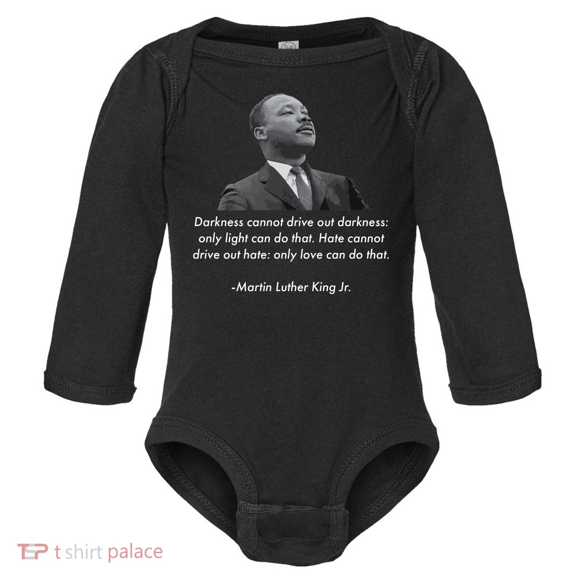 MLK Quote Martin Luther King Jr. Baby Long Sleeve Bodysuit