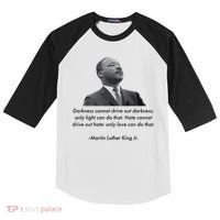 MLK Quote Martin Luther King Jr. Kids Colorblock Raglan Jersey thumb 0