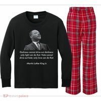 MLK Quote Martin Luther King Jr. Kids Long Sleeve Plaid Pajama Set thumb 0