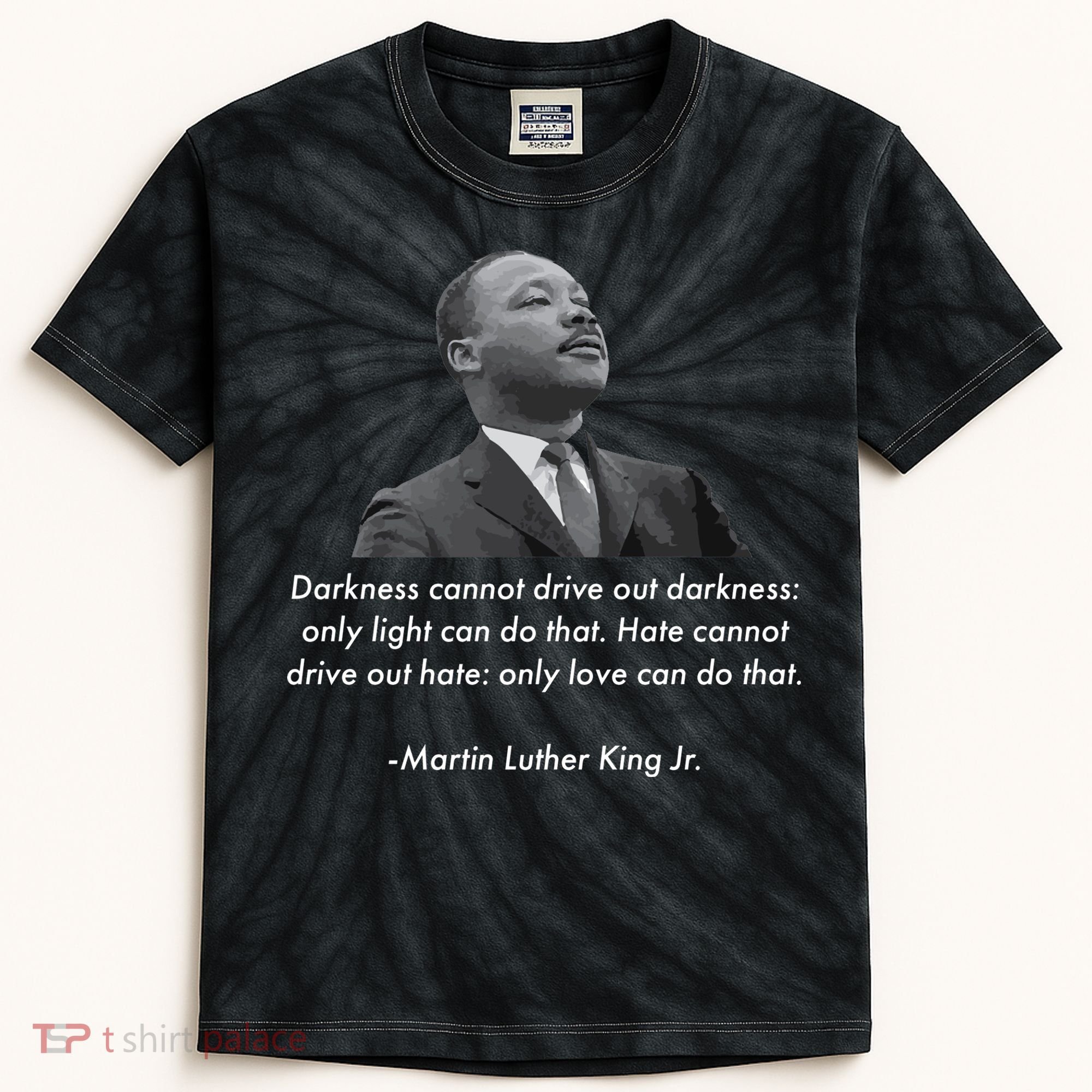 MLK Quote Martin Luther King Jr. Kids Tie-Dye T-Shirt