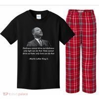 MLK Quote Martin Luther King Jr. Kids Plaid Pajama Set thumb 0