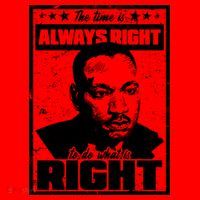 MLK The Time is Always Right to Do What is Right Santa Hat thumb 1