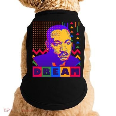 Martin Luther King Dream Colorful 80's Pop Art Doggie Tank