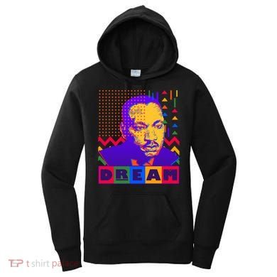 Martin Luther King Dream Colorful 80's Pop Art Women's Hoodie