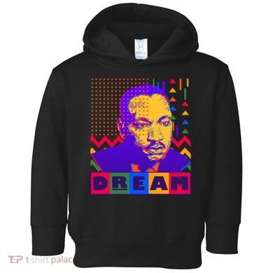 Martin Luther King Dream Colorful 80's Pop Art Toddler Hoodie