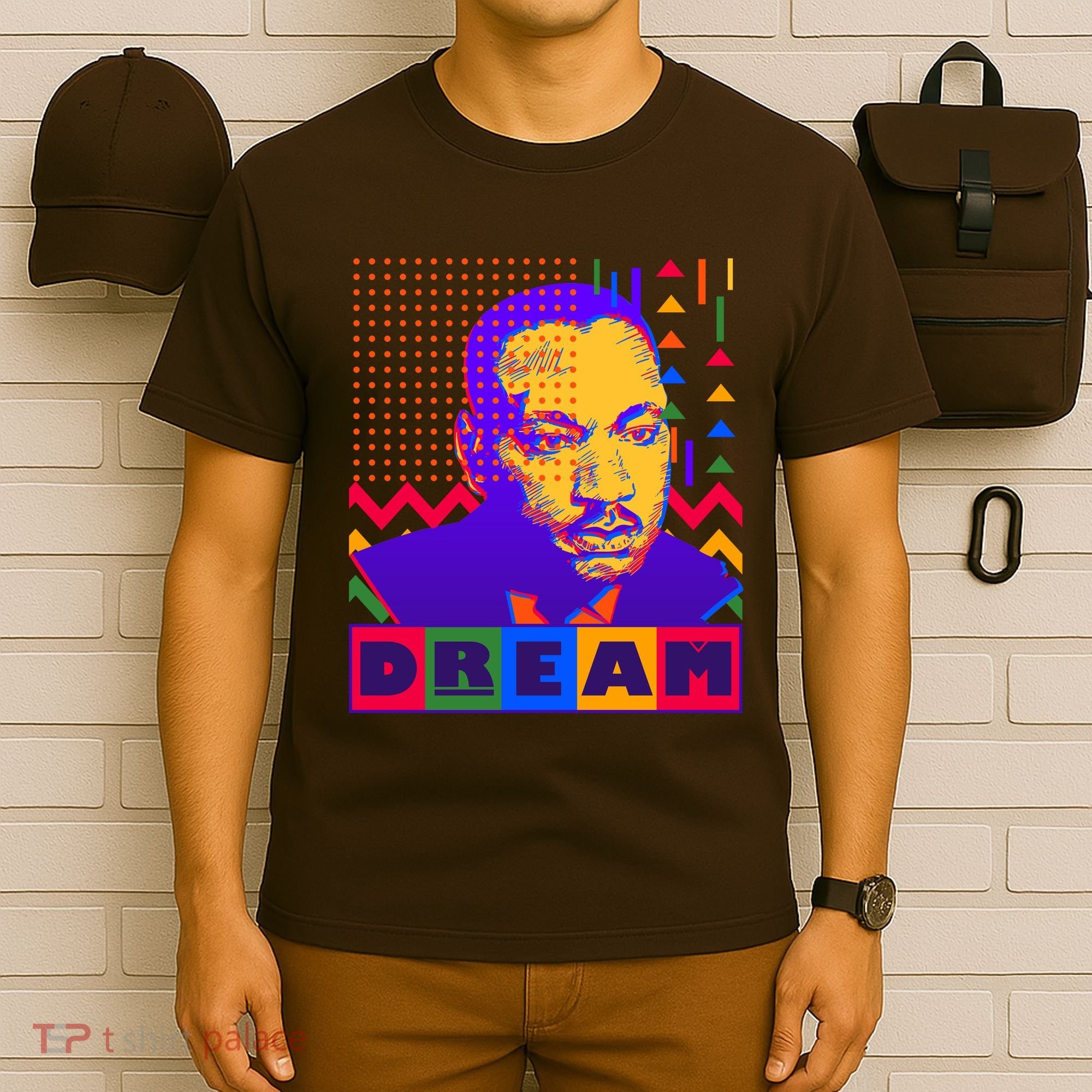 Martin Luther King Dream Colorful 80's Pop Art T-Shirt