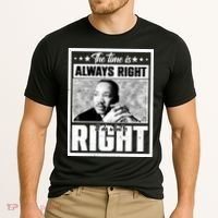 Martin Luther King Jr The Time Is Always Right To Do What Is Right Cooling Performance Crew T-Shirt thumb 2