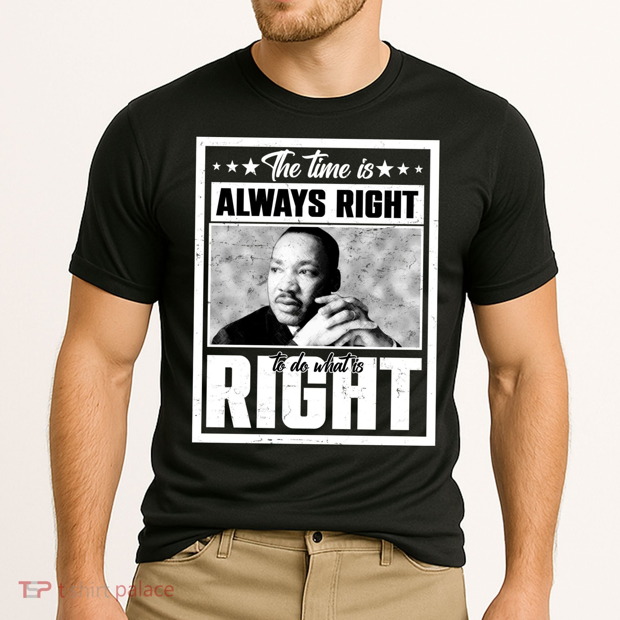 Martin Luther King Jr The Time Is Always Right To Do What Is Right Cooling Performance Crew T-Shirt