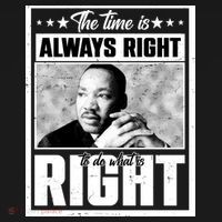 Martin Luther King Jr The Time Is Always Right To Do What Is Right Women's Flannel Pajama Set thumb 2