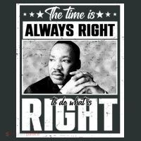 Martin Luther King Jr The Time Is Always Right To Do What Is Right Women's T-Shirt thumb 6
