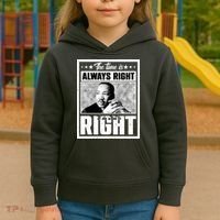 Martin Luther King Jr The Time Is Always Right To Do What Is Right Kids Hoodie thumb 3